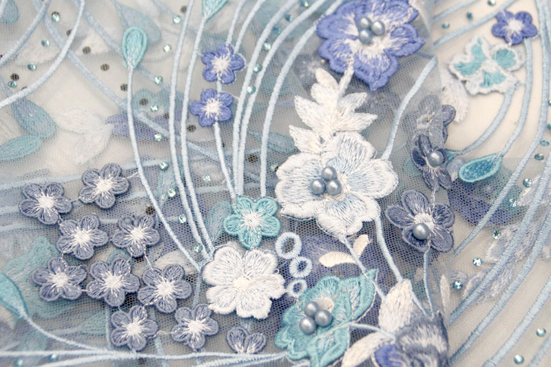 3d floral lace fabrics