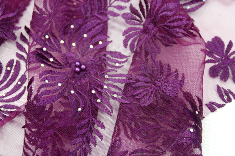 magenta lace fabric