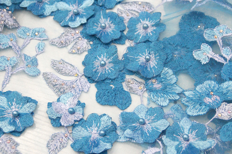 3d floral lace fabrics