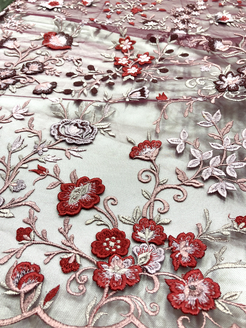 3d floral lace fabrics