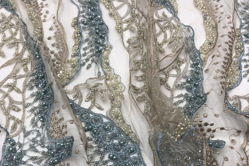 beaded lace fabrics