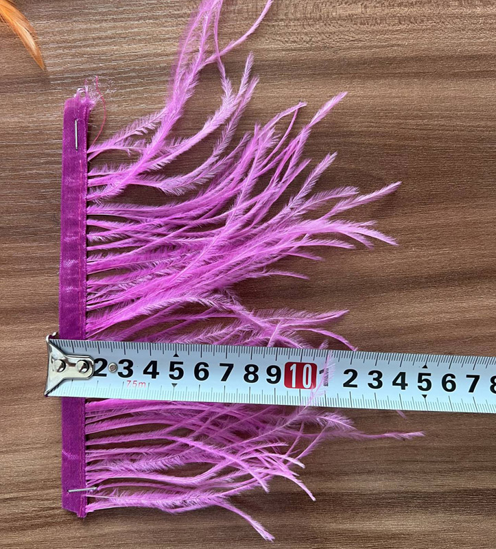 fushia ostrich feathers