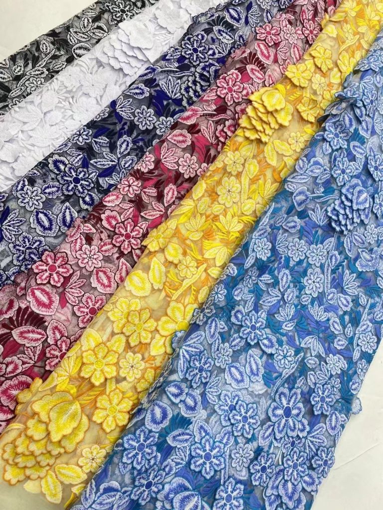 3D flower lace