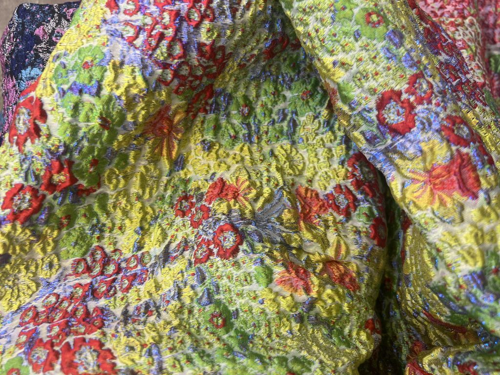 floral brocade fabric