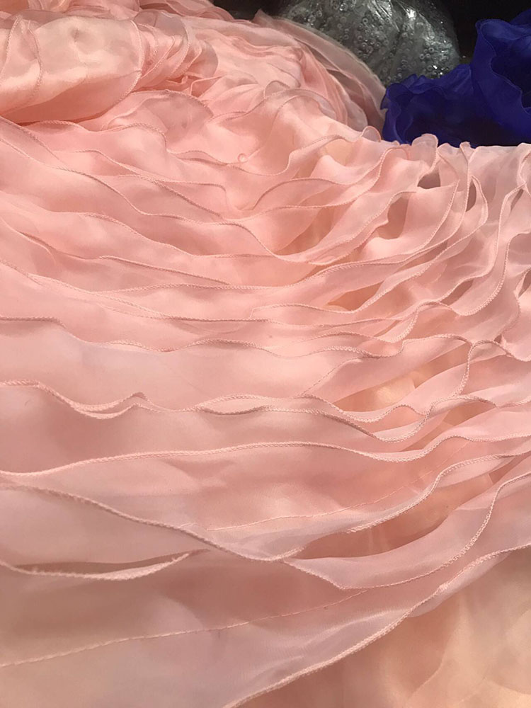 ruffle organza fabrics