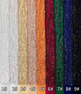wedding beaded lace fabric