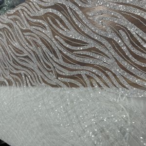 Bridal beaded lace