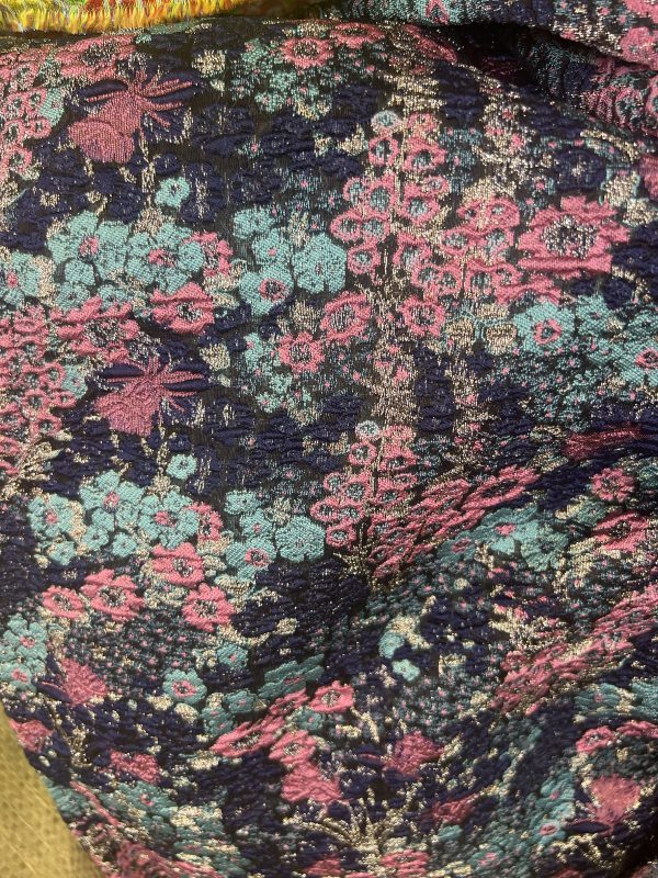 floral brocade fabric