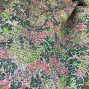 floral brocade fabric