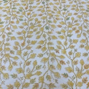 floral beaded fabrics