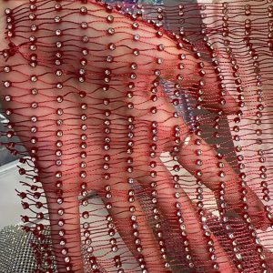 rhinestone mesh fabric