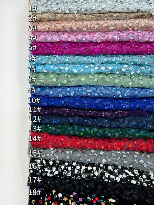 crystal lace fabric