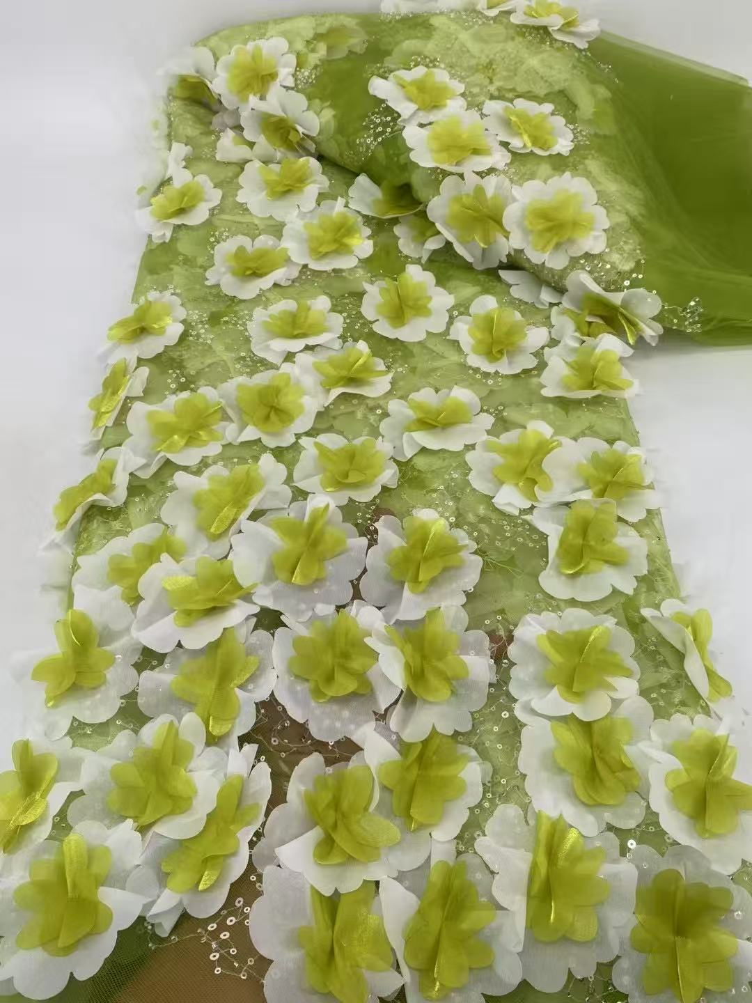 F9943 (10) 3d floral lace fabric
