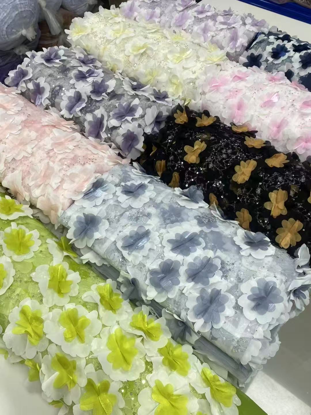 F9943 (8) 3d floral lace fabric